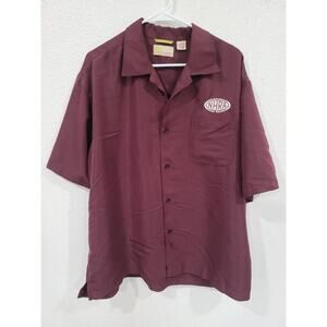 NHRA Men's Championship Drag Racing Shirt Maroon Size XL #10‎